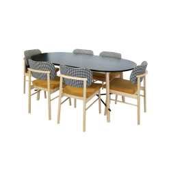 Malibu 7 Piece Dining Table With Chairs
