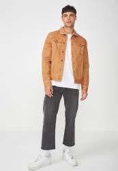 Deals on Cotton On Rodeo Jacket Dark Brown Mustard Compare