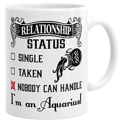 Relationship Status Aquarius Zodiac Gift Coffee Mug For Your Loved One