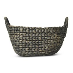 @home Water Hyacinth Basket Curved Small 25X35CM