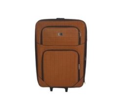 Smte-trolley 1 Piece Travel Spinner Suitcase -fabric -orange 58 Cm