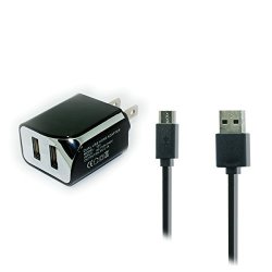 2.1A Dual Port USB Wall Charger Adapter And Cable Black For Nokia Asha 503 C2-01 C7 E71 E71X E73 Mode N900 N97 MINI Oro