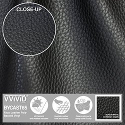 Deals on Vvivid BYCAST65 Black Matte Correct-grain Faux Leather Marine  Vinyl Fabric 1.5FT X 54, Compare Prices & Shop Online