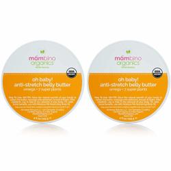 Mambino Organics Belly Butter Stretch Mark Cream For Pregnancy 4OZ 2-PACK