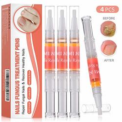 Fungus Stop Toenail Fungus Treatment Pen 4 Pens Included Vmini Fungus Nail Care Solution-repair And Strengthen Toenails And Fingernails Recover Healthy Bright Nails Effective