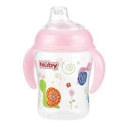Nuby Twin Handle Transition Cup Pink