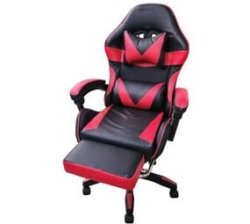 Pu Leather Ergonomic Reclinable Gaming Chair With Adjustable Leg Rest
