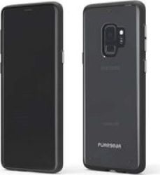 PureGear Slim Shell Case For Samsung Galaxy S9 Black And Clear