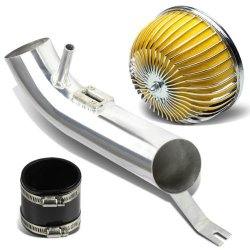 Aluminum Air Intake System W mushroom Spiral Mesh Yellow Filter Replacement For Nissan Altima L32A I4 2.5L 07-12