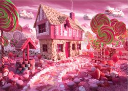 Customize Vinyl Photography Backdrop Candy House Computer Print Background 7X5FT - 8X8FT