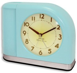Westclox 1950 Big Ben Moonbeam Aqua Blue Alarm Clock