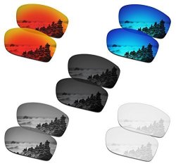 Smartvlt Set Of 5 Men's Replacement Lenses For Oakley Fives Squared Sunglass Combo Pack S01