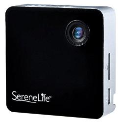 SereneLife Clip-on Wearable Camera 1080P Full HD With Built-in Wi-fi Ideal For Classroom To Record The Lecture Sports Jogging Cycling Hiking Fishing And Camping. Black