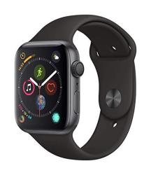Apple Watch Series 4 44mm in Space Gray & Black Sport Band GPS Only