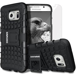Covrware Samsung Galaxy S7 2016 Released Terrapin Series Dual Layer Armor Protective Case With Built-in Kickstand + Screen Protector Not Fit Samsung