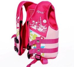 Titop Life Jacket For Child For New Swimming Learner Protection Vest For Baby Color Pink S 22-33LBS