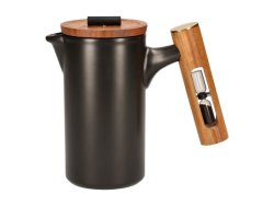 Ceramic French Press With Hourglass Timer 600ML