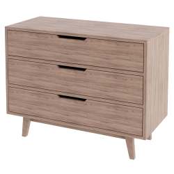 Cooper Chest Of 3 Drawers - Pine In Chestnut Finish