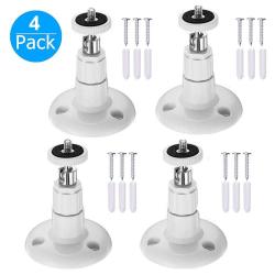 JEDEW 4-PACK Indoor outdoor Wall Mount For Arlo Pro 2 Arlo Pro Arlo Arlo Go Security Camera 360 Degree Adjustable Ceiling Mount For Reolink RLC-41