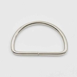 50 Pcs 1.5" 38MM Dee Ring For Webbing D Buckles Bag Non Welded Nickle