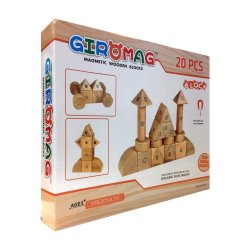 Giromag 20 Piece Magnetic Wooden Blocks T8500