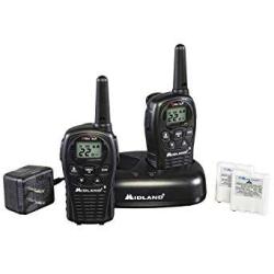 Midland - LXT500VP3 22 Channel Frs Two-way Radio With Channel Scan - Up To 24 Mile Range Walkie Talkie Silent Operation Water Resistant Pair Pack