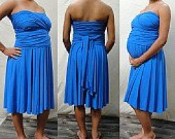 Infinity Twist Convertible Maternity Wrap Dress.short. Bood Tube + 2 Buckles