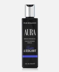 Pure Romance Aura Juniper And Bergamot Sensual Massage Oil