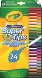 Crayola Supertips Washable Markers Pack Of 24 Assorted Colours