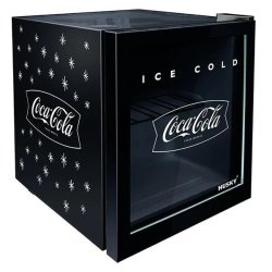 Alvaair - Coca Cola 46L Counter-top Beverage Cooler Glass Door - Black