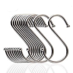 Hand S Hook 10-PACK Stainless 3 Inch 7.5CM For Hanging Clothes Ties Scarfs Use In Kitchens: Saucepans Kitchen Utensils The Shed Greenhouse 4CM 2.2CM Each