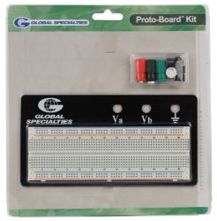 Global Specialties PB-83E Externally Powered Breadboard With Metal Back Plate 830 Tie-point
