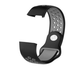 Fitbit Charge 3 Breathable Silicone Strap One Size Fits All-black And Grey