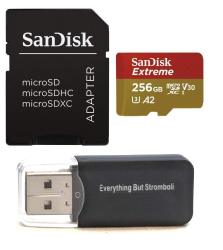 SanDisk 256GB Micro Sdxc Memory Card Extreme Works With Gopro Hero 7 Black Silver HERO7 White UHS-1 U3 A2 With 1 Everything But Stromboli Tm MIC