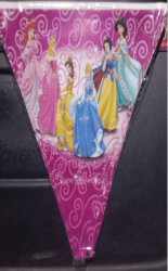 Disney Princess Party Triangle flag Banner