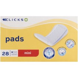 Clicks Incontinence Adult Pads MINI 28 Pads