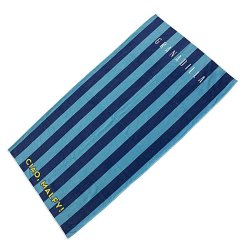 Malfy & Granadilla Towel Two Tone Blue Stripe