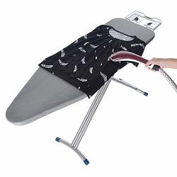 Ironing Board Wensltd Portable Home Ironing Board 4 Leg Foldable Adjustable Board 48X15" Gray Ship From Us