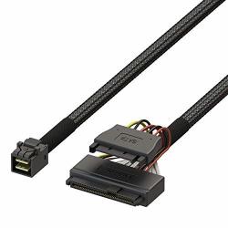 Linkup Internal 12G U.2 Cable 85O 85 Ohm PCIE3.0 MINI Sas HD To U.2 SFF-8643 To SFF-8639 Cable With Sata Power - 0.9M 3 Feet
