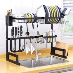 Kitchen Over Sink Space Saver Dish Drying Rack