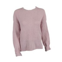 Ribbed Scoop Neck Pink Jersey