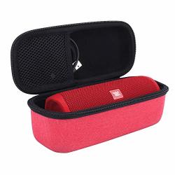 Aenllosi Hard Carrying Case For Jbl Flip 5 Bluetooth Speaker Red