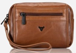Brando Winchester Gents Bag With Handstrap Medium Brown