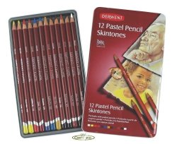 Derwent Pastel Pencils Skintones 12PC Set In Metal Tin