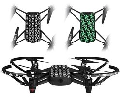 Skin Decal Wrap 2 Pack For Dji Ryze Tello Drone Skull And Crossbones Pattern Drone Not Included