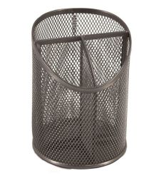M100S Wire Mesh Metal Pen Holder - Silver