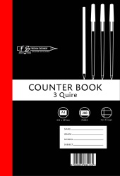 Freedom Stationery 3-QUIRE 288 Page A4 F&m Counter Book