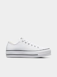 Converse Womens All Star Lift Leather White Sneakers