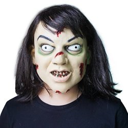 Hongzhi Craft The Exorcist Regan Mask Adult Full Face Helmet Cosplay Costume Halloween Party Prop