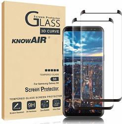 Keklle Screen Protector For Samsung Galaxy S9 HD Clear Tempered Glass Screen Protector Compatible With Samsung Galaxy S9 BLACK-07